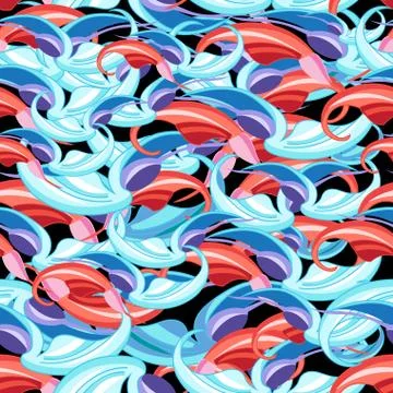 Graphic pattern of waves Stock Illustration