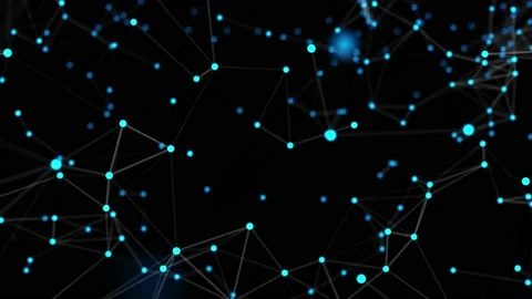 Graphic plexus background. Abstract polygonal loop background with connected Stock Footage 229194645