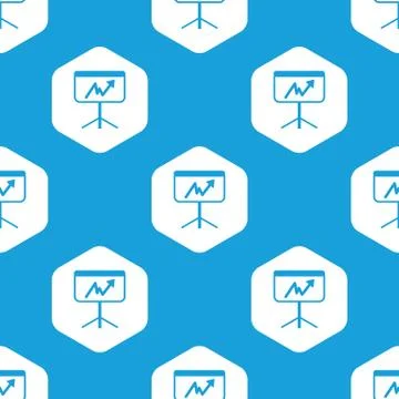Graphic presentation hexagon pattern Illustrazione stock