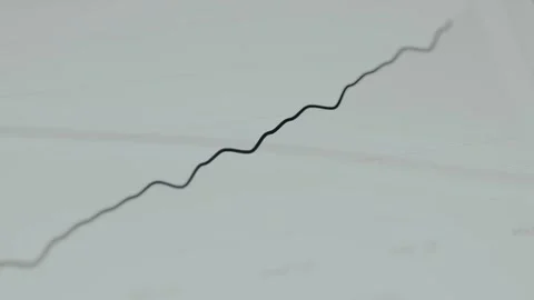 Graphic presentation of an upward trend, increase in value Stock Footage 332084018