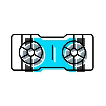 Graphic processing unit component for gaming computer Stock-Illustration