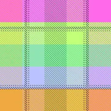 Graphic of rectangular continuous fabric pattern, beautiful colors, Stock Illustration