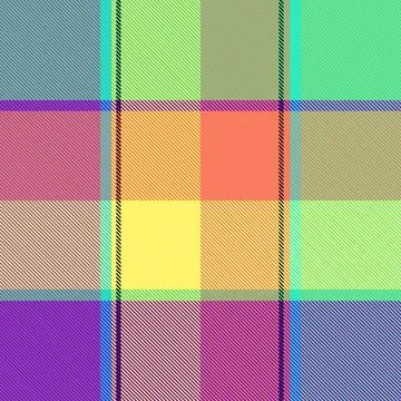 Graphic of rectangular continuous fabric pattern, beautiful colors, Stock Illustration