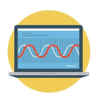 Graphic Report Vector Illustration Stock Illustration