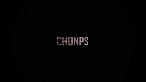 Graphic representation chonps name observed through a telescope in starry sp Stock Footage 279852673