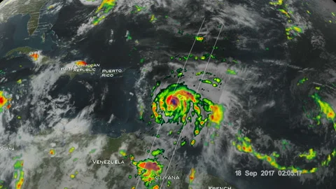 Graphic representation of the interior of a hurricane. Elements of this image Video stock 100398339