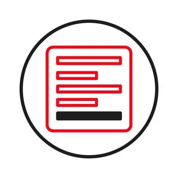 Graphic representation of structured information interface inside a circula.. Stock-Illustration