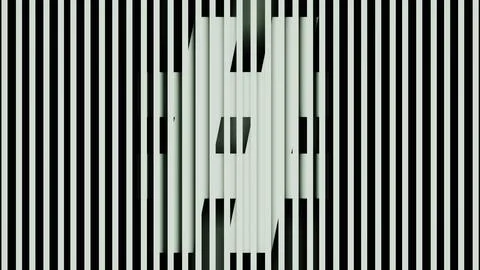 Graphic representation of tic-tac-toe character within a structure Stock Illustration