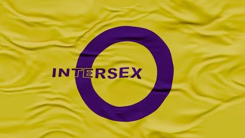 Graphic representation of wind under and over the yellow and purple intersex Stock Illustration