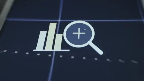 Graphic representing business data analysis Stock Footage 334947956