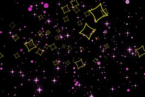 A graphic of rising diamond shape and glitter Stock Illustration