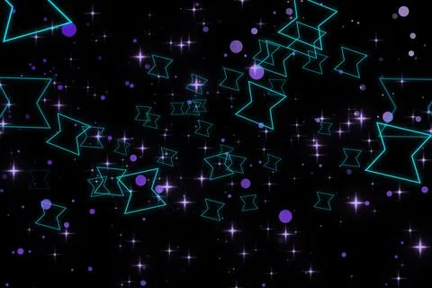 A graphic of rising shape and glitter Stock Illustration