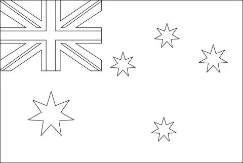 Graphic scheme Australia flag vector illustration isolated Illustrazione stock