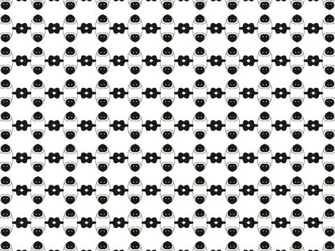 Graphic simple patterns in black Illustrazione stock
