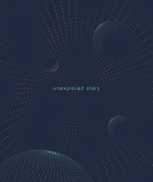 Graphic space background Stock Illustration