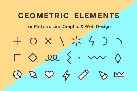 Graphic style elements Stock Illustration