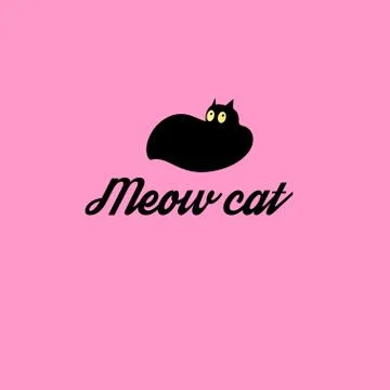 Graphic symbol of a cat Stock Illustration