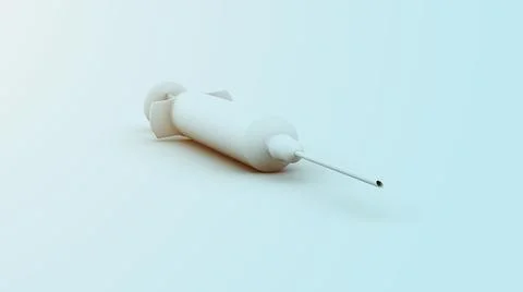 Graphic syringe shot background, 3d illustration Stock Illustration