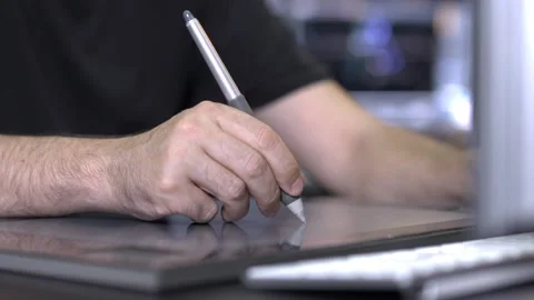 Graphic Tablet 스톡 동영상 200709167