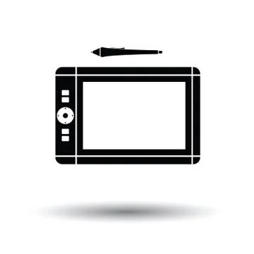 Graphic tablet icon Stock Illustration