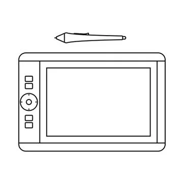 Graphic Tablet Icon Stock Illustration