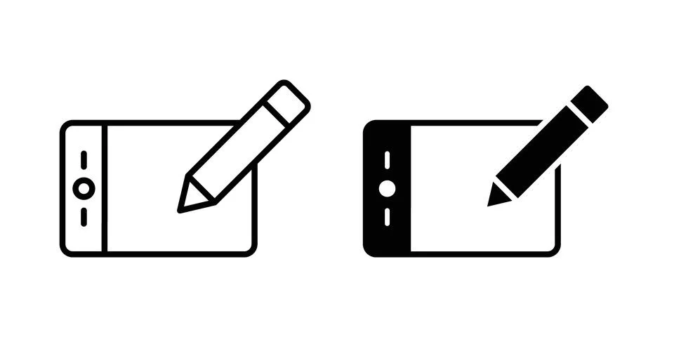 Graphic tablet icon vector, symbol, logo illustrations Stock-Illustration