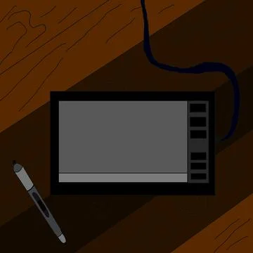 Graphic tablet Stock Illustration