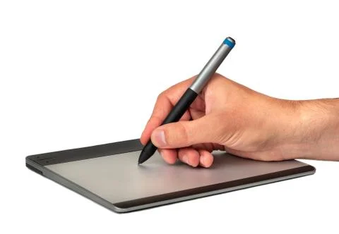 Graphic tablet isolate Stock Photos