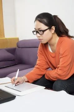 Graphic tablet 스톡 사진