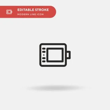 Graphic Tablet Simple vector icon. Illustration symbol design template for we Illustrazione stock