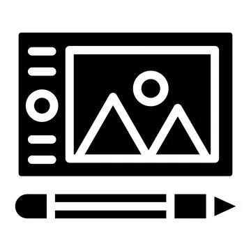 Graphic tablet Vector Icon Design Illustration Stock Illustration