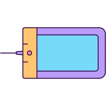 Graphic tablet vector icon flat outline symbol Stock Illustration
