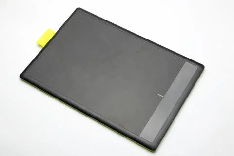 Graphic tablet on a white background. Stock Photos