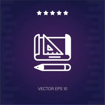 Graphic tool vector icon Stock Illustration