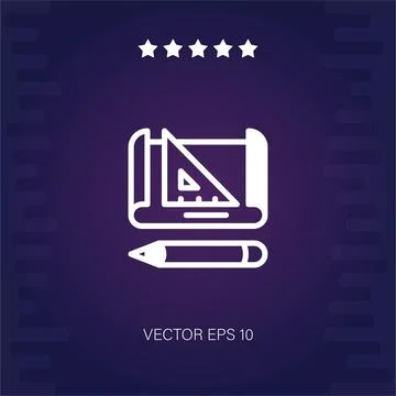 Graphic tool vector icon Illustrazione stock