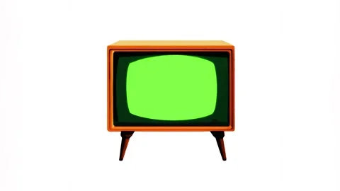 Graphic TV icon isolated on a white screen Stock Footage 285078994