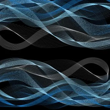 Graphic vector abstract light waves Stock Illustration