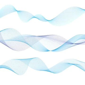 Graphic vector abstract light waves Stock Illustration