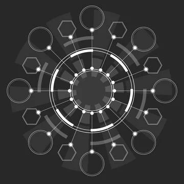 Graphic vector elements for design, banners, illustrations, flyers. Illustrazione stock