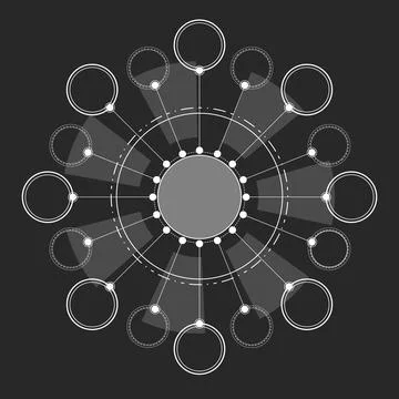 Graphic vector elements for design, banners, illustrations, flyers. Illustrazione stock