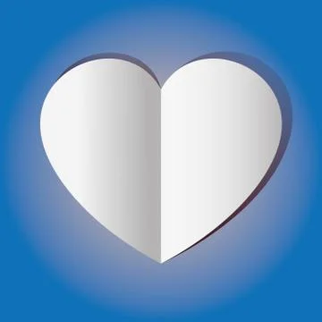Graphic Vector Heart blue イラスト素材