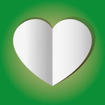 Graphic Vector Heart green Stock-Illustration