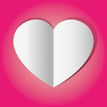 Graphic Vector Heart pink Stock Illustration