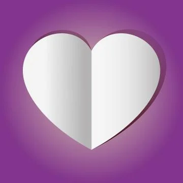 Graphic Vector Heart purple Stock Illustration