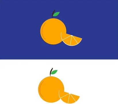 Graphic vector illustration of oranges with orange color Stock Illustration