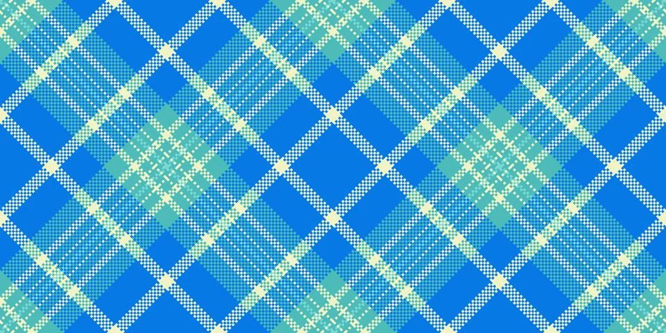 Graphic vector pattern seamless, rest textile texture fabric. Part check ta.. Stock Illustration