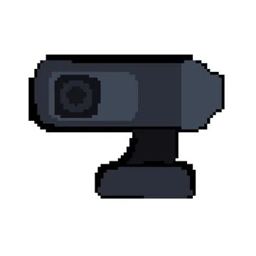 Graphic web camera pixel art vector illustration 스톡 일러스트