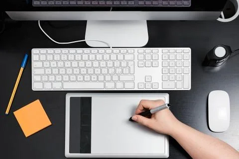 Graphic at work Stock Photos