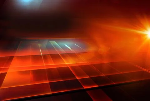 Graphical abstract 3d space backdrop, red theme background Stock Illustration