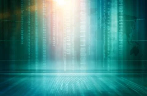 Graphical Abstract Computer Technology Background Concept Series Illustrazione stock